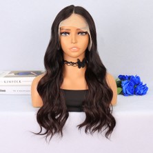 Esplendor Kahverengi / Kızıl Kahve Ombreli Su Dalgalı Tül Peruk