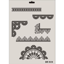 Esplendor Rich Dantel Seri DN-919 Stencil 35X25 cm