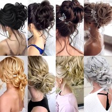 Esplendor Lı Lastikli Kuyruklu Topuz Toka / Platin