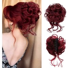 Esplendor Tokalı Kuyruklu Dağınık Topuz / Kızıl