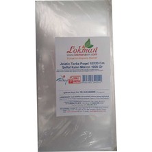 Esplendor Jelatin Torba Poşet 10X20 cm Şeffaf Kalın Mikron 1000 gr 1 Paket