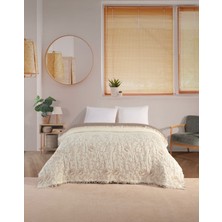 Peshtemalsan 9 Katlı %100 Pamuk Çift Kişilik 220 x 240 cm Müslin Yorgan Yatak Örtüsü Sarmaşıkbej Renk
