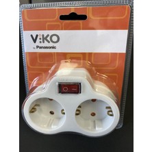 Panasonic Viko Ikili Topraklı ve Anahtarlı Fiş/priz