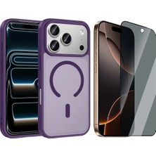 Vendas Apple iPhone 17 Pro Max Kılıf M-safe Şarj Özellikli Zore Babet Kapak + Hayalet Ekran Koruyucu