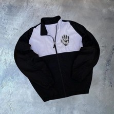 Beta Moda Hub Uzun Kollu Paraşüt Kumaş Rüzgarlik - Siyah