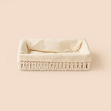 Simple Living Boho Style Sepet - Ekru - 7X19X28,5 cm