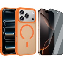 Vendas Apple iPhone 17 Pro Max Kılıf M-safe Şarj Özellikli Zore Babet Kapak + Hayalet Ekran Koruyucu