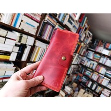 Mahfuz Kesimden Dikime Tamamen El Emeği Gerçek Deri Cüzdan 12 Kart 2 Bölme Alanı (19.4cm*8,5cm)  DAK18