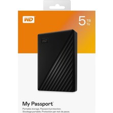 Starseven Wd WDBPKJ0050BBK-WESN Mypassport 5tb, 2,5&amp;quot; Usb3.2, Taşınabilir, Harici HDD Siyah, (Türk