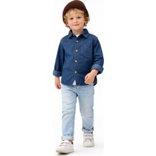 Overdo Erkek Çocuk Kot Gömlek Rahat Kalıp