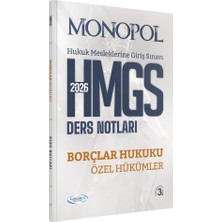 Monopol Yayınları Hmgs Borçlar Hukuku Özel Hükümler Ders Notları 3. Baskı 2026
