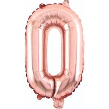 Party Express 34" Folyo Rakam 76CM "0" Rose Gold