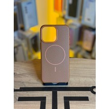 Avcı Teknoloji Market Iphone 15 Pro Max Uyumlu Magsafe Özellikli Premium Deri Görünümlü Kılıf