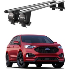 Today Auto Royal Ford Edge (2016 ve Sonrası) Uyumlu Gri Kilitli Ara Atkı Port Bagaj Tavan Barı
