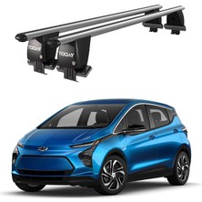 Today Auto Royal Chevrolet Bolt (2016 ve Sonrası) Uyumlu Kilitli Gri Ara Atkı Port Bagaj Tavan Barı