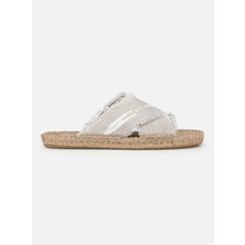 Su14 Lotus Bej Kadın Espadril Terlik