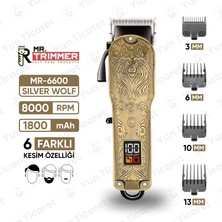 Mr. Trimmer MR-6600 Detailer Şarj Göstergeli 6 Kademeli 8000 Rpm 1800 Mah Saç Sakal  Erkek Bakım Tıraş Makinesi