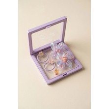 Katia & Bony Kız Çocuk 5'li Hello Kity'li Plastik Kutulu Toka Seti Lila