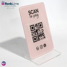 Renklime Pleksi Qr Menü