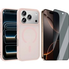 Vendas Apple iPhone 17 Pro Kılıf M-safe Şarj Özellikli Zore Babet Kapak + Hayalet Ekran Koruyucu
