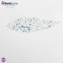 Renklime Pleksi Kitap Ayracı Yaprak