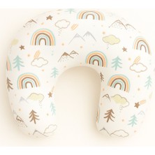 Jaju Baby Dağ Desenli Emzirme Yastığı – %100 Pamuklu | Yumuşak & Ergonomik Destek