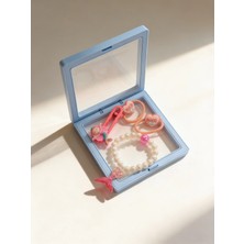 Katia & Bony Kız Çocuk 4'lü Deniz Kızı Plastik Kutulu Toka Seti Mavi