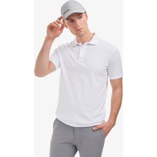 Pierre Cardin Erkek Beyaz Slim Fit Basic Tişört 50321128-VR013