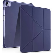 Ipad Air 13 (2024) Kılıf Kalemlikli Mars Tablet Kılıfı - Lacivert