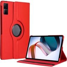 Redmi Pad Se 4g Kılıf 360 Tablet Deri Kılıf - Kırmızı