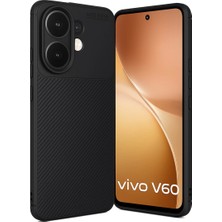 Vivo V60 5g Auto Focus Karbon Kapak - Siyah