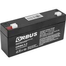 6 Volt 3.2 Amper Akü Orb6-3.2 (125X33X60 Mm)