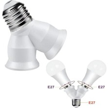 Ledx DY-101 E27 Duy Çoğaltıcı (Tek Duydan Çift E27 Lamba Bağlantısı)