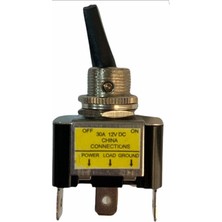 IC-151B Işıklı 12 Volt Dc 30 Amper On-Off Toggle Switch (Seri 1)
