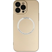 Iphone 14 Pro Max Kılıf Jack Magneticsafe Lens Silikon - Gold