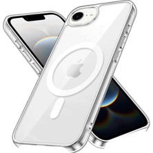 Iphone 16E Kılıf Pc Real Magsafe Kapak - Şeffaf