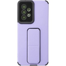 Samsung Galaxy A53 5g Kılıf Mega Standlı Silikon - Lila