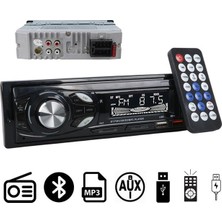 Carstar CS-107 Çift Usb/sd/fm/aux/bluetooth Kumandalı Oto Teyp 4X60 Watt