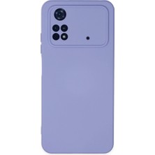 Poco M4 Pro 4g Kılıf Nano Içi Kadife Silikon - Lila