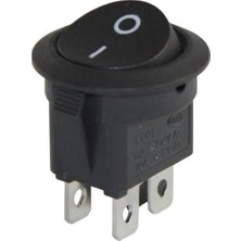 Powermaster Yuvarlak 4 Pinli Işıksız On-Off Anahtar IC-133-4
