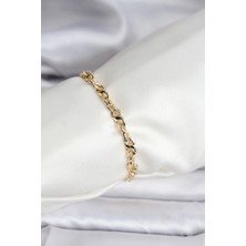 14K Gold Renk Kaplama Zincir Model cm Kadın Bileklik