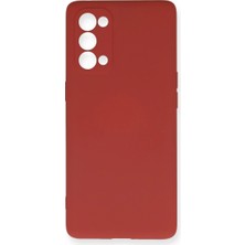 Reno 5 Pro Kılıf Nano Içi Kadife Silikon - Kiremit
