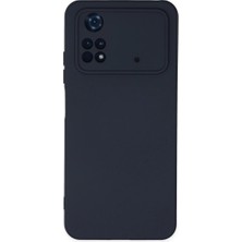 Poco M4 Pro 4g Kılıf Nano Içi Kadife Silikon - Lacivert