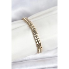 Çelik Gold Renk Kadın Bileklik