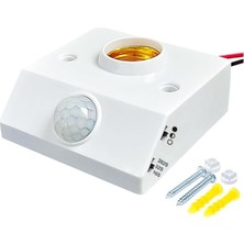 Ledx DY-102 Abs 360 Pır Hareket Sensörlü E27 Duy Aparatı