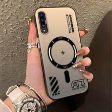 HONTINGA Samsung Galaxy A50S ile Uyumlu Kılıfı Silikon Kenar Sert Arka Düşüme Önleyici Basitlik Anti Düşme Kamera Korumali Yaratıcı Desen Telefon Kılıfı Kadın ve Erkek Için Uygundur K1-0847