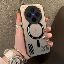 HONTINGA Vivo X300 ile Uyumlu Kılıfı Silikon Kenar Sert Arka Düşüme Önleyici Basitlik Anti Düşme Kamera Korumali Yaratıcı Desen Telefon Kılıfı Kadın ve Erkek Için Uygundur K1-0847