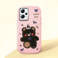 HONTINGA Poco X5 5g ile Uyumlu Kılıfı Kamera Korumalı Düşüme Önleyici Basitlik Pembe Yumuşak Silikon Telefon Kılıfı Hello Kitty Desenli K4-0182