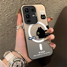 HONTINGA Infinix Note 50 Pro Plus ile Uyumlu Kılıfı Silikon Kenar Sert Arka Düşüme Önleyici Basitlik Anti Düşme Kamera Korumali Yaratıcı Desen Telefon Kılıfı Kadın ve Erkek Için Uygundur K1-0848