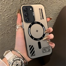 HONTINGA Samsung Galaxy S22 ile Uyumlu Kılıfı Silikon Kenar Sert Arka Düşüme Önleyici Basitlik Anti Düşme Kamera Korumali Yaratıcı Desen Telefon Kılıfı Kadın ve Erkek Için Uygundur K1-0847